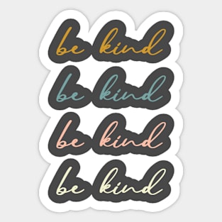 Be Kind in Cool Cursive Sticker